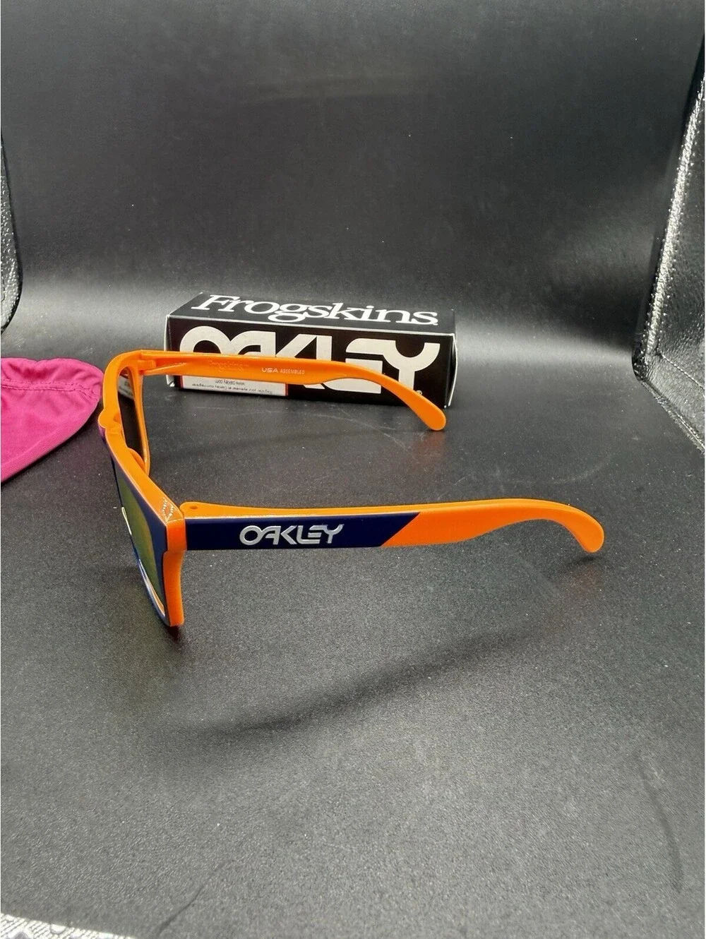 Oakley Frogskin Orange Navy/Prizm Ruby Lenses OO9013-G455